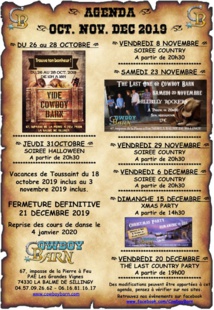 AGENDA SEPT. OCT ET NOV. 2018 AGENDA SEPT. OCT ET NOV. 2018