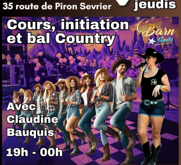 Cours, Initiation et Soirée Country
